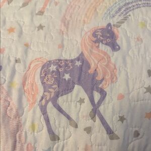 Enchanted Unicorn Quilt - Purple and Pink